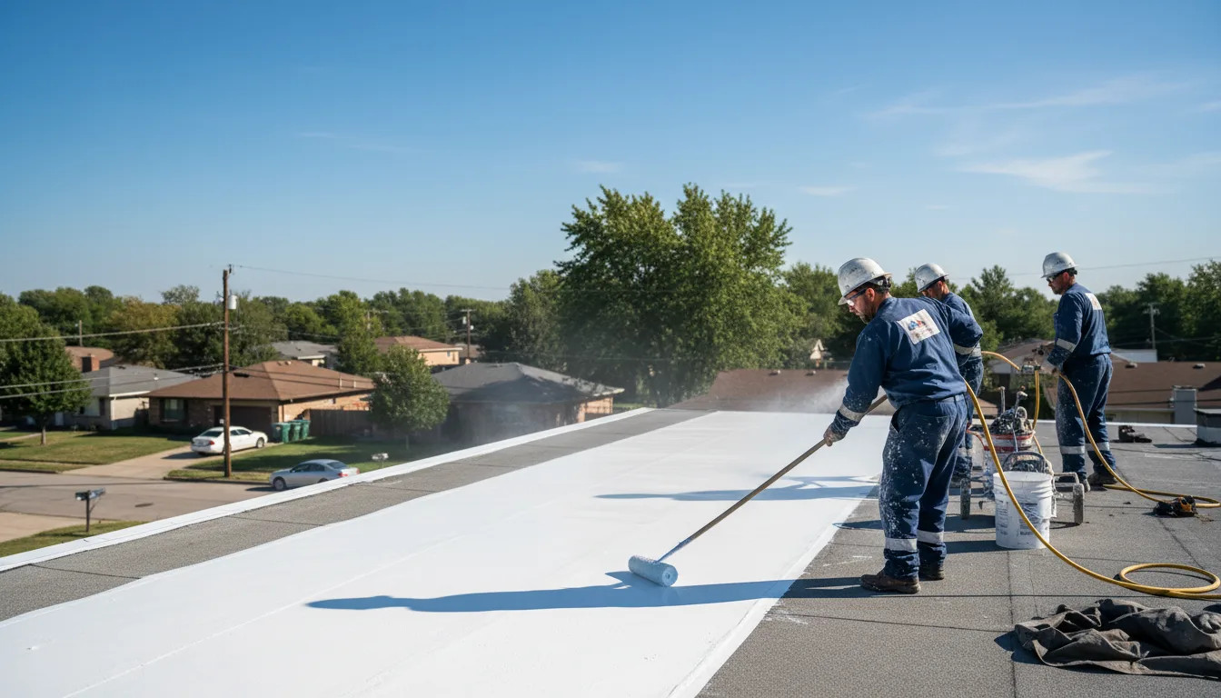 Commercial roof coating in Ivanhoe, CA near me